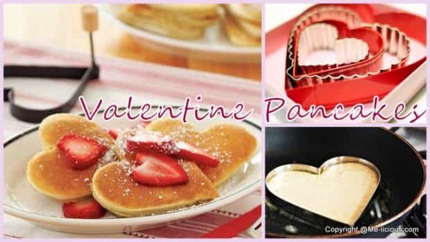 Valentijn hear pancakes