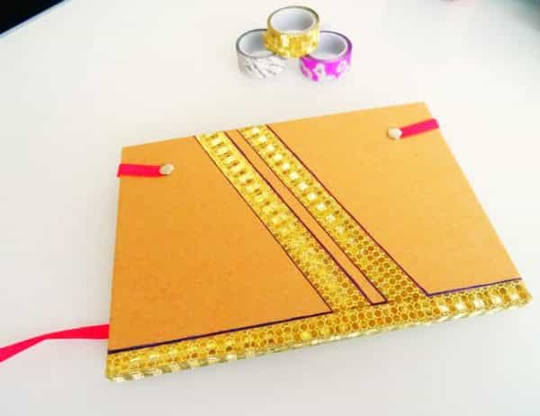 DIY Agenda washitape beplakt