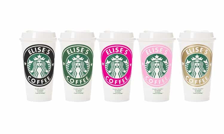 Gepersonaliseerde Starbucks Koffiebeker allerlei kleuren