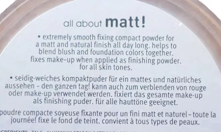 Essence all about mat fixing powder