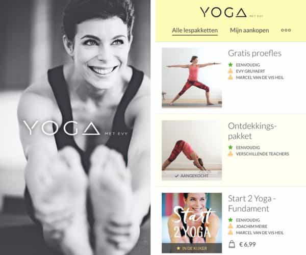 yoga met Evy app