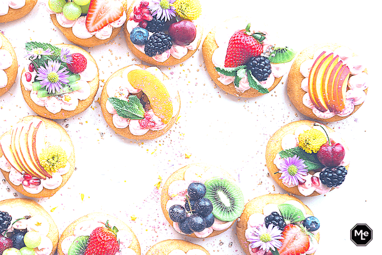 frisse fruittaart koekjes