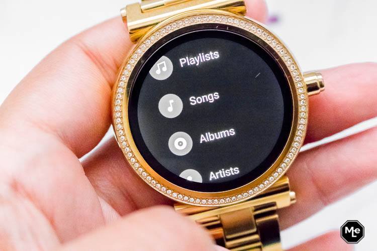 Michael Kors Acces Sofie smartwatch - muziek afspelen