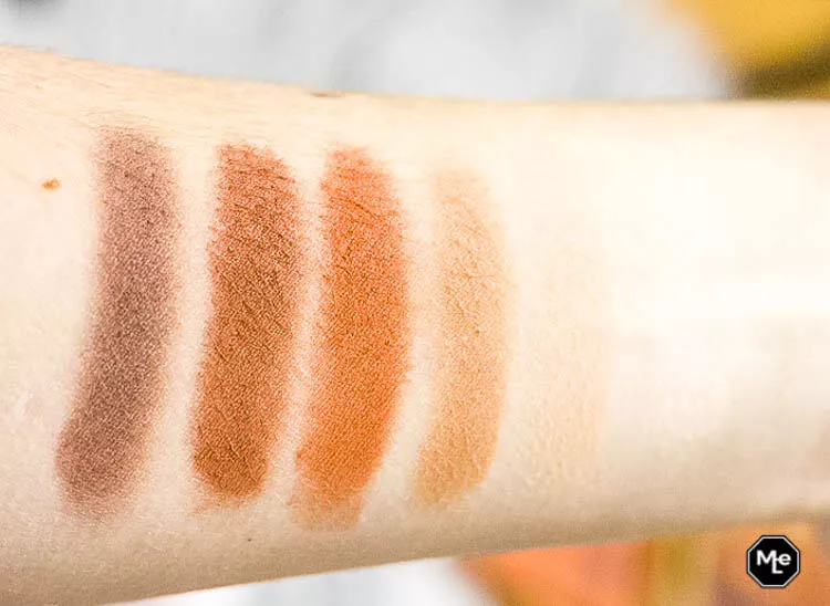 Naked Petite Heat swatches