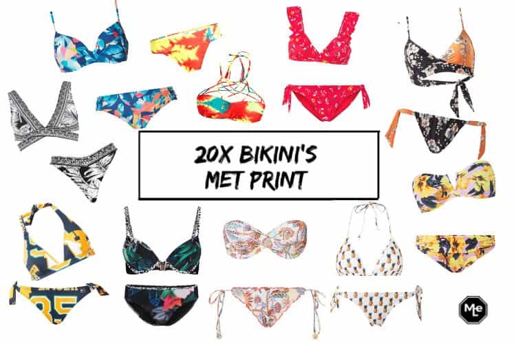 20x bikini's met print