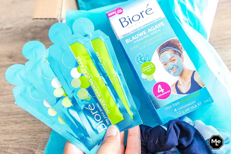 Bioré direct verwarmend klei-masker met Blauwe Agave en Baking Soda - verpakking