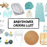 babyshower cadeau lijst