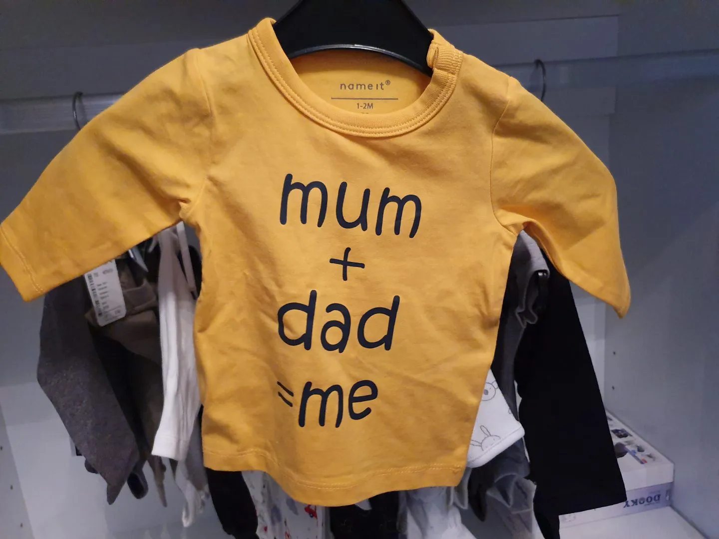 prental geel baby t-shirt
