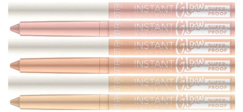 Catrice - Instant Glow Highlighter Pen - 010 Gold Rush, 020 Bronzed Delight & 030 Enraptured Rose