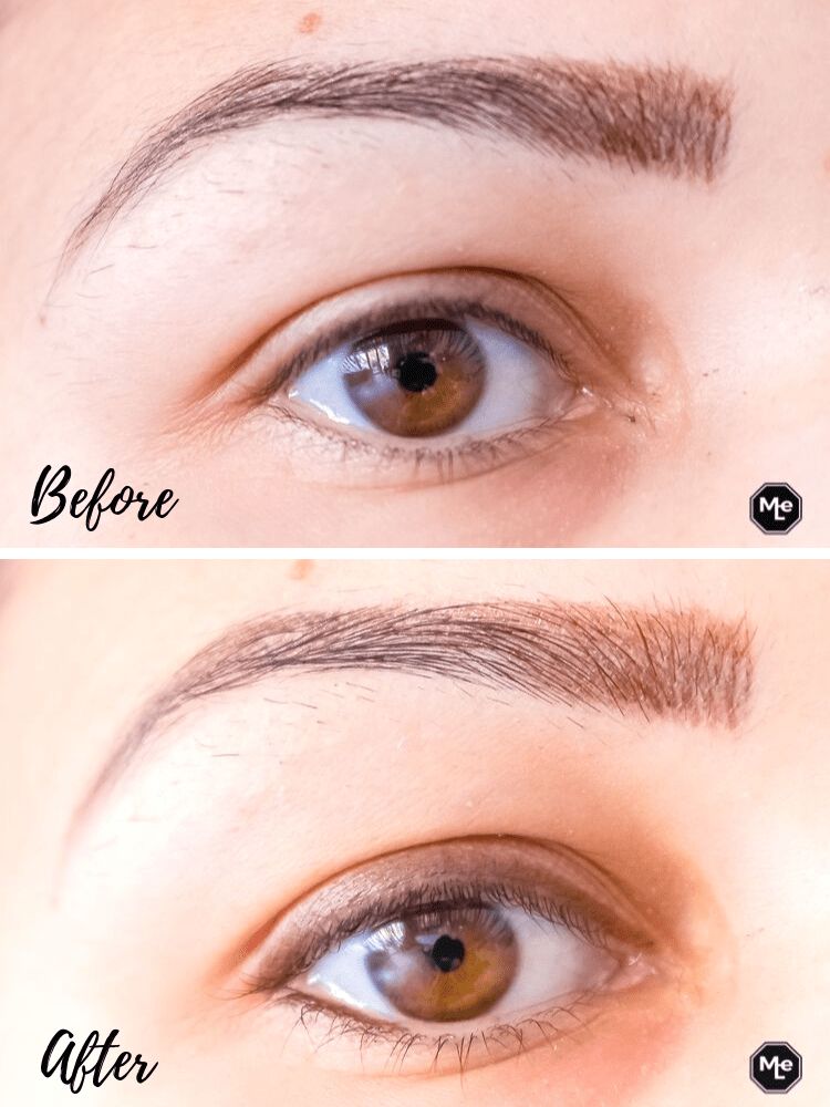 ooglid before and after Kohl Kajak oogpotlood chocwaves