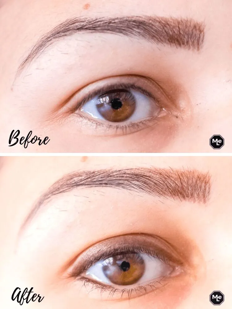 ooglid before and after Kohl Kajak oogpotlood chocwaves