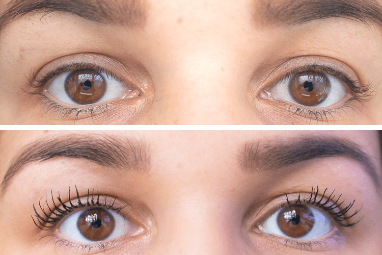 Maybelline sky high mascarabefore and after