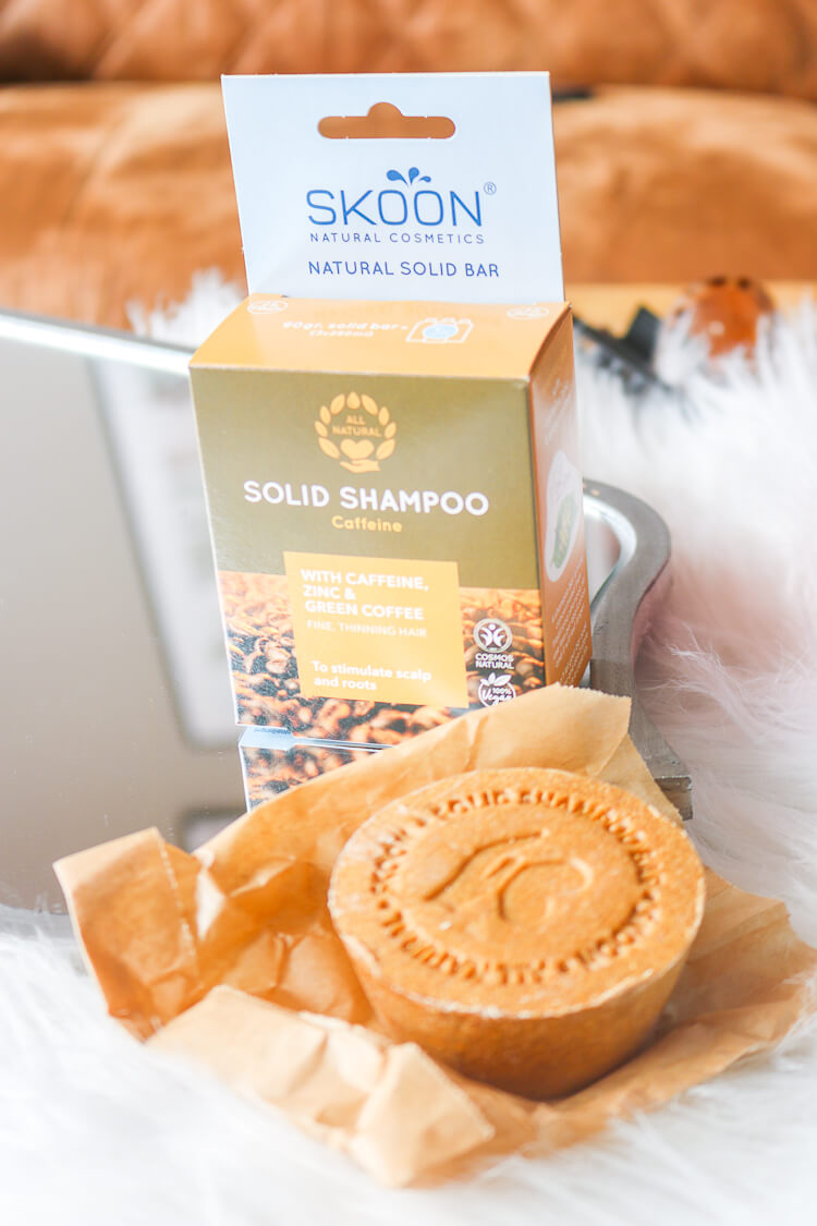 SKOON Solid Shampoo Cafeïne - Stimuleert de hoofdhuid & haarwortels