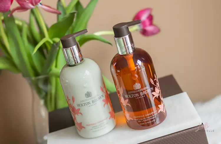 molton brown heavenly gingerlily hand wash & hand lotion