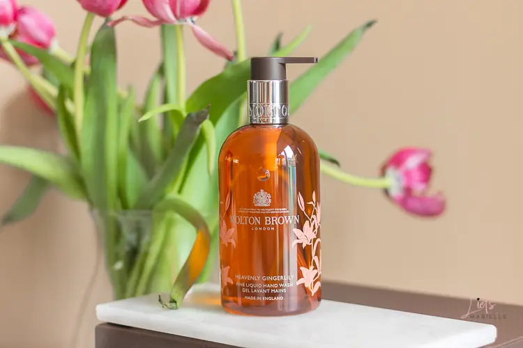 molton brown heavenly gingerlily hand wash & hand lotion