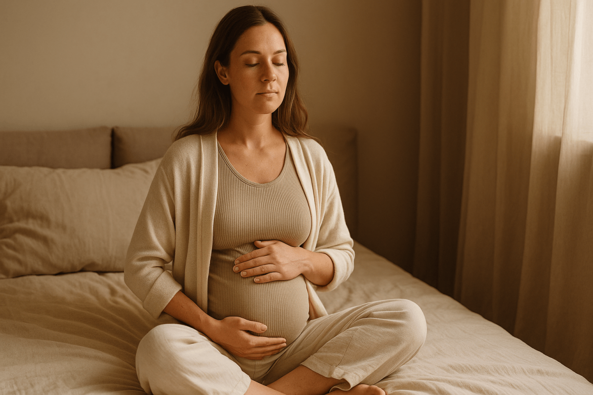 mindful zwanger zijn, verbinding met je baby, zwangerschapsmeditatie