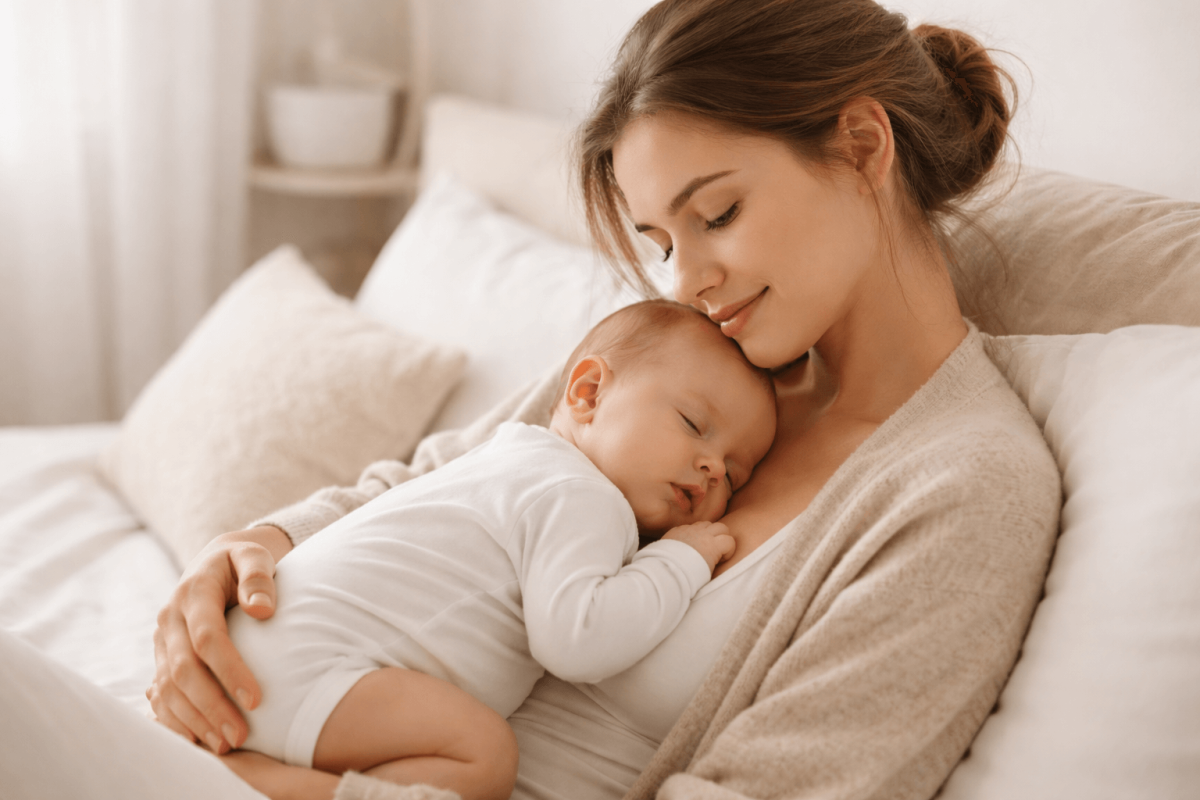 Baby slaapt alleen op mij | tips voor moeders