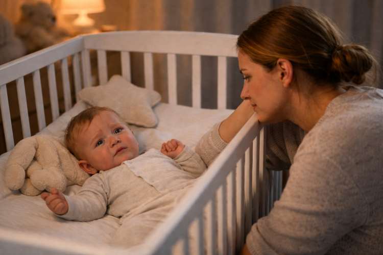 Waarom je baby niet in het bedje wil slapen tijdens inslapen