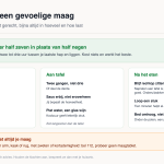 Uit eten gaan met een gevoelige maag
